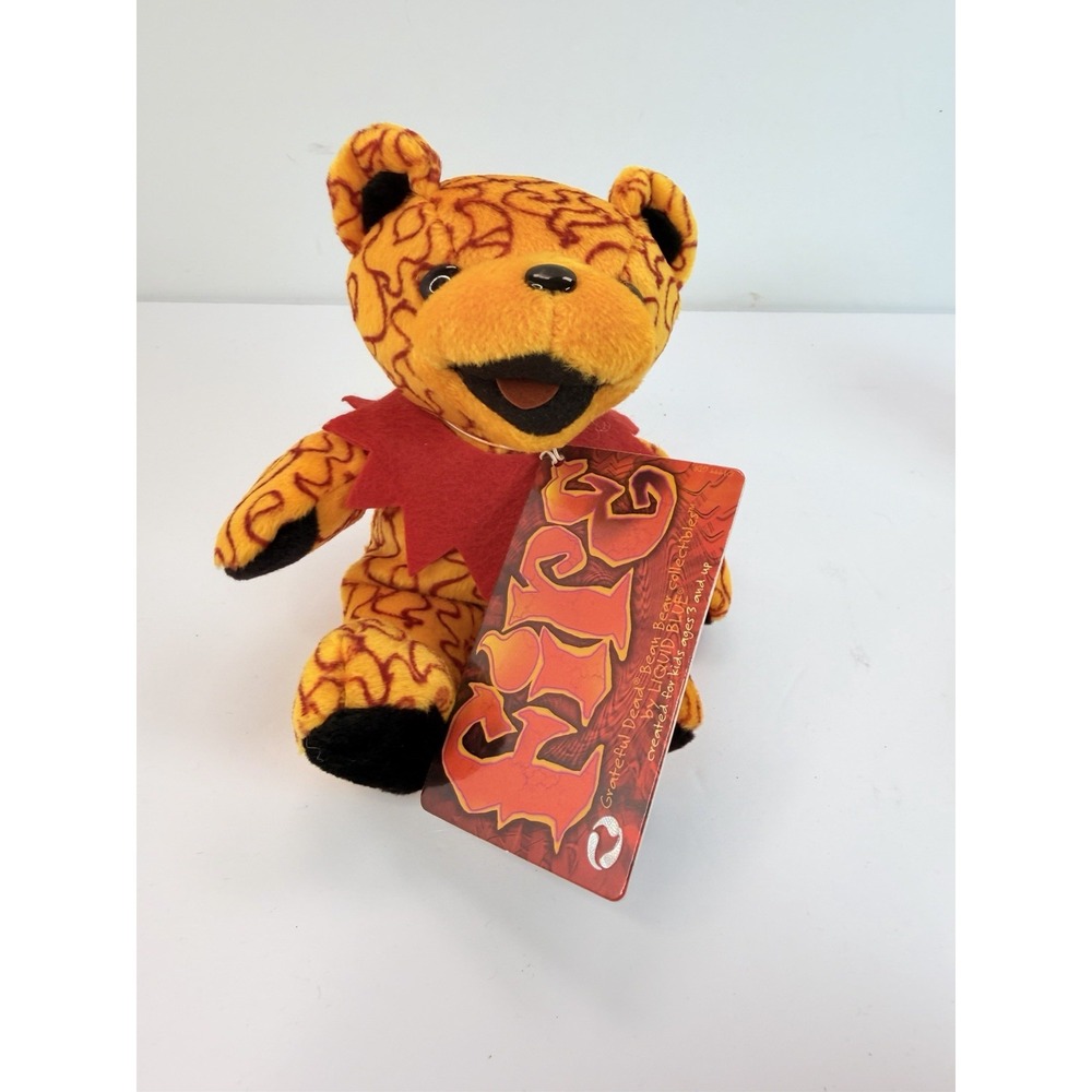 Fire 7" Grateful Dead Bean Bear Liquid Blue Plush Copps Coliseum